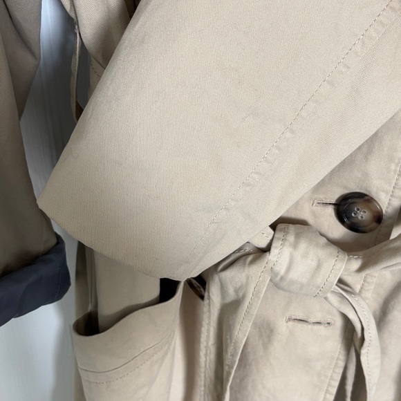 Old Navy Women's Tan Mid-Weight Trench Coat with Belt XL - Picture 9 of 16